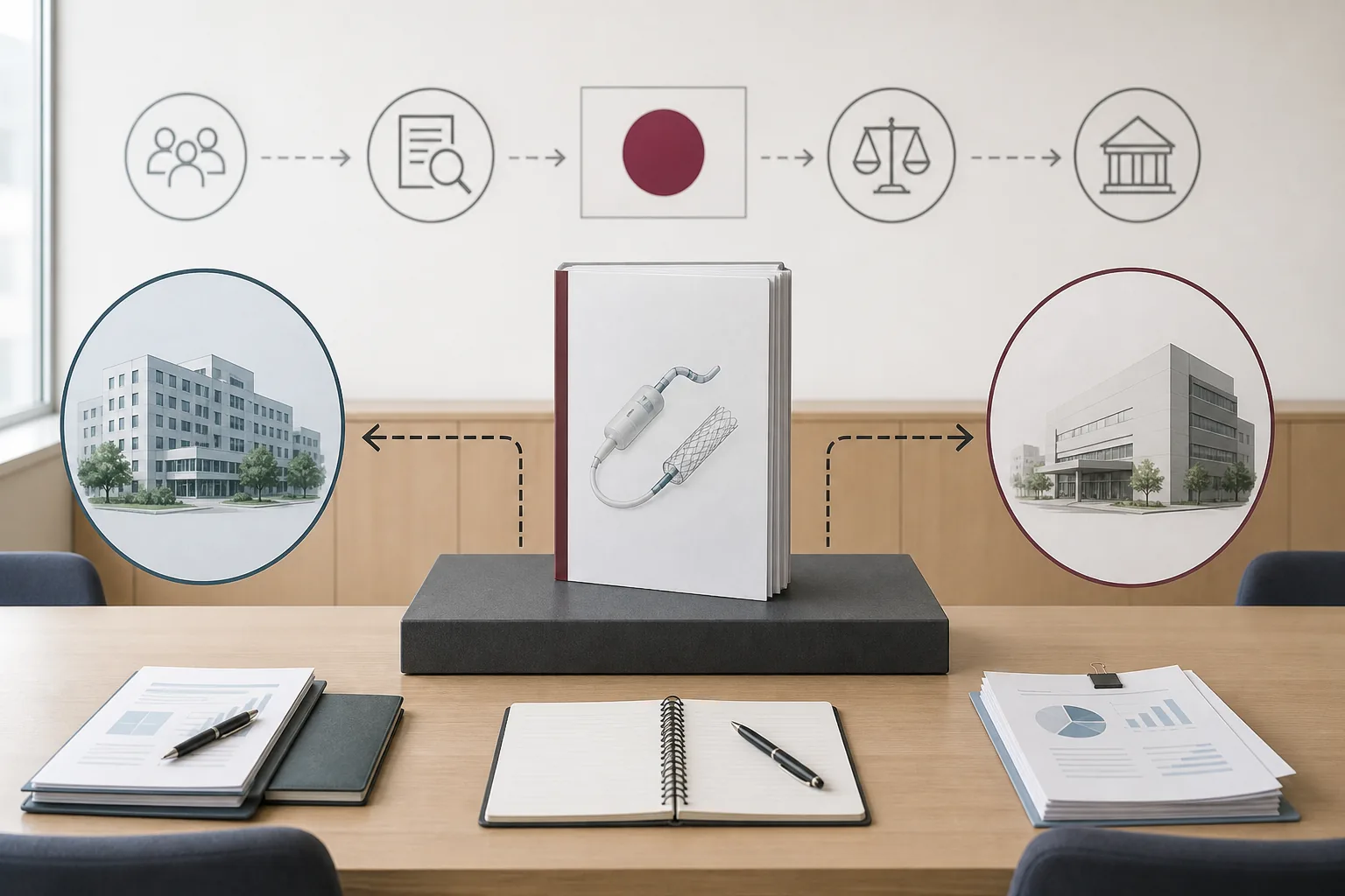 A medical technology dossier moving through evaluation toward insurance coverage or removal from the list.