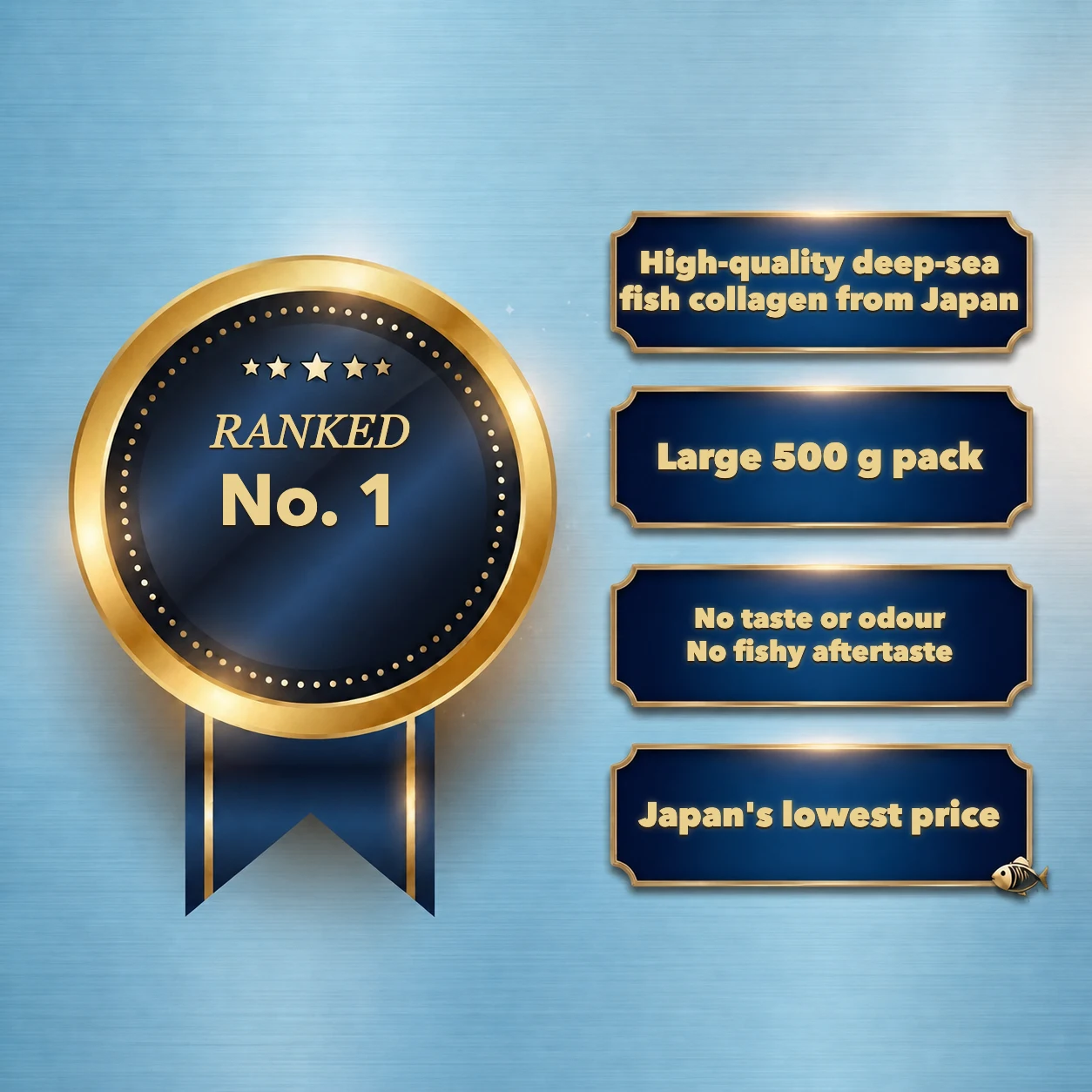 Product highlights for deep-sea fish collagen from Japan