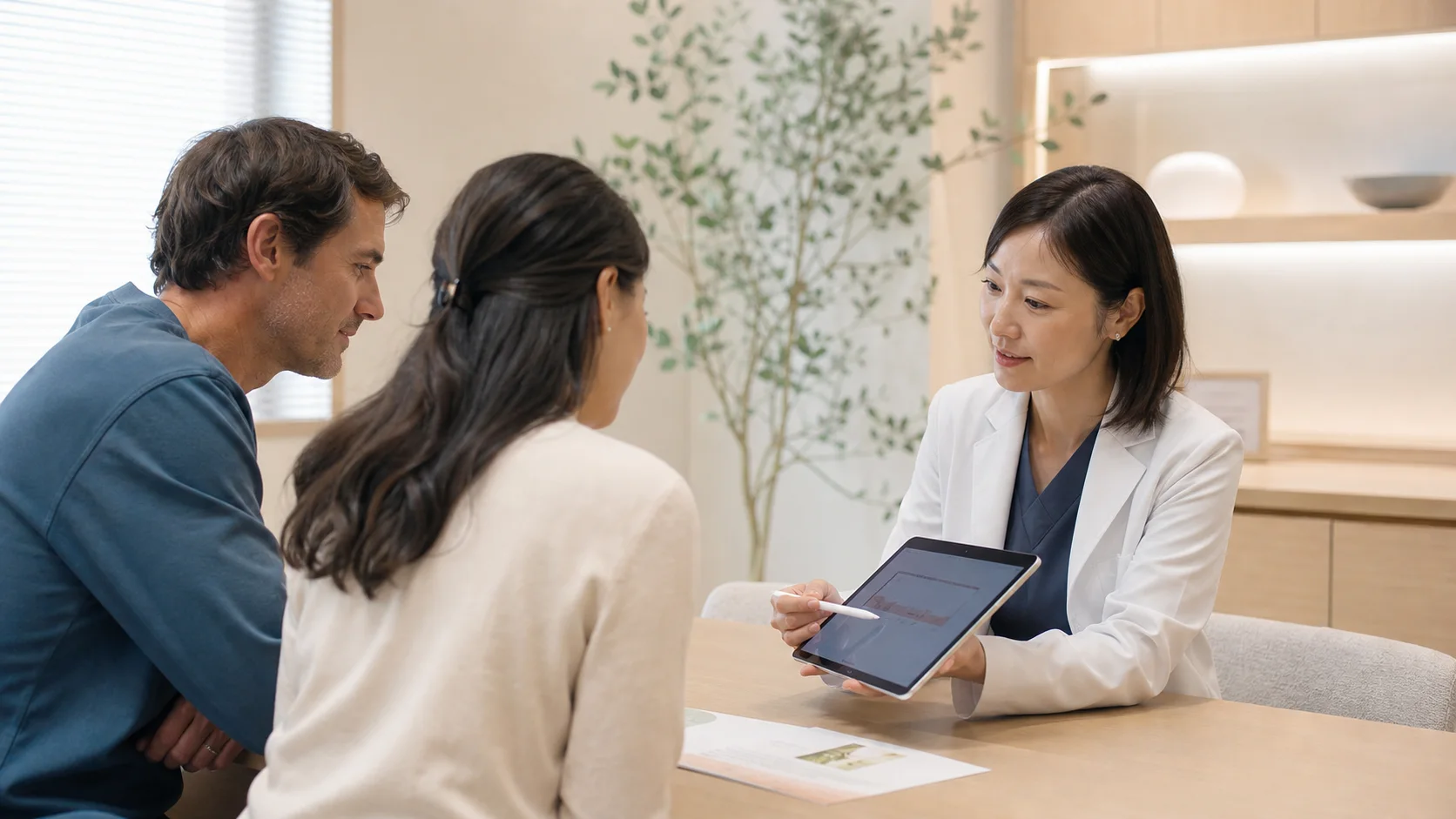 Fertility medicine consultation in a Japanese clinic